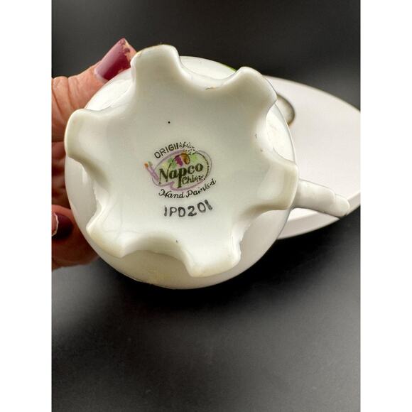 Vintage Napco Hand Painted Miniature Tea Cup & Saucer - Picture 9 of 10